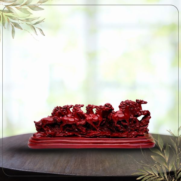 Red horses