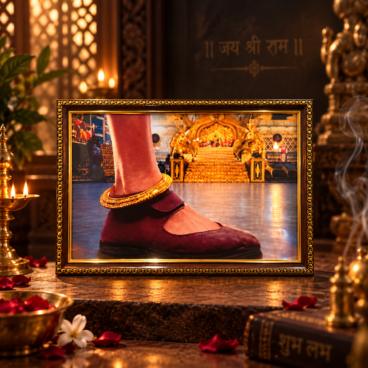 Angad’s Divine Foot Blessing Portrait