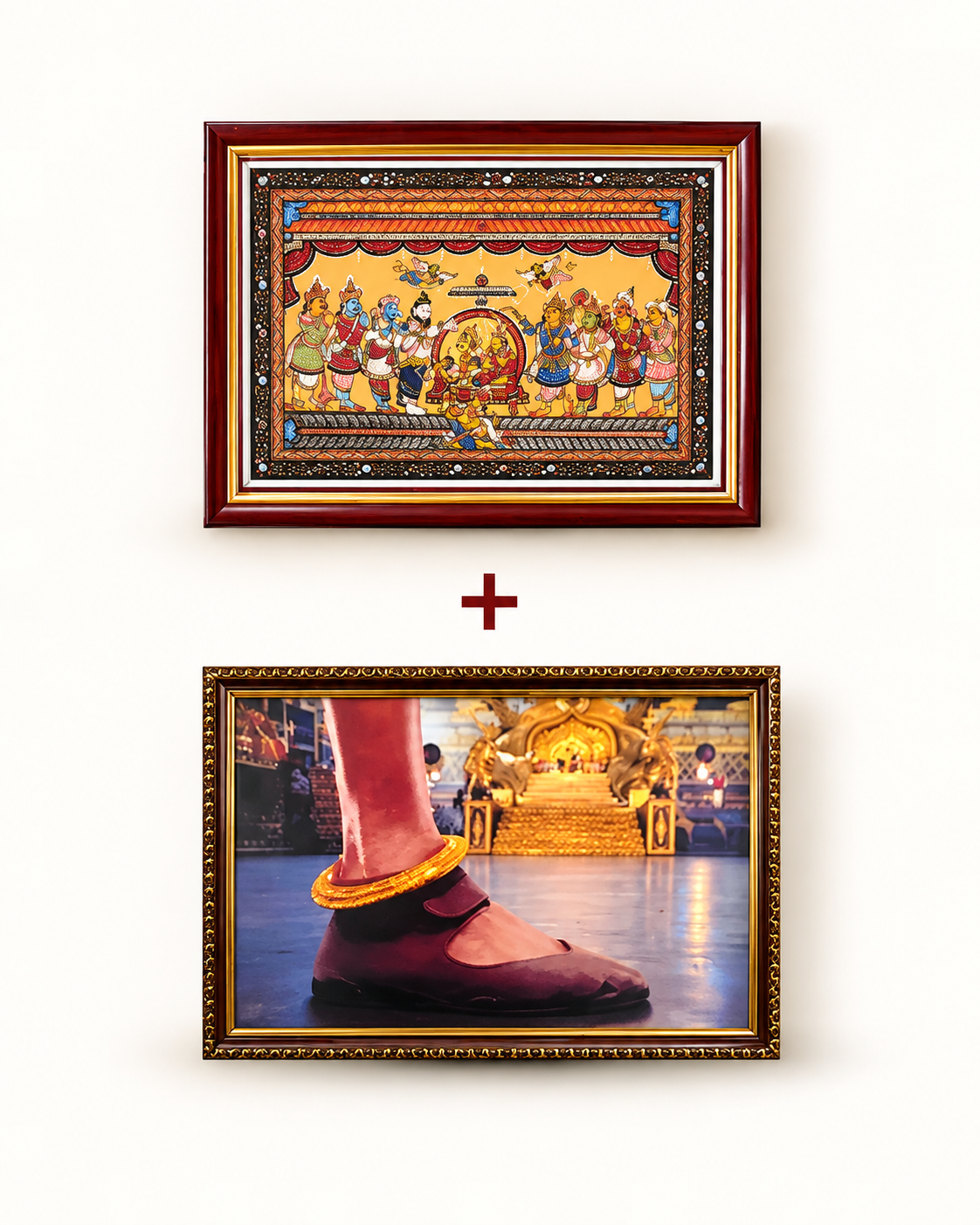 Angad’s Foot Portrait and Lord Rama’s Raj Abhishek Portrait