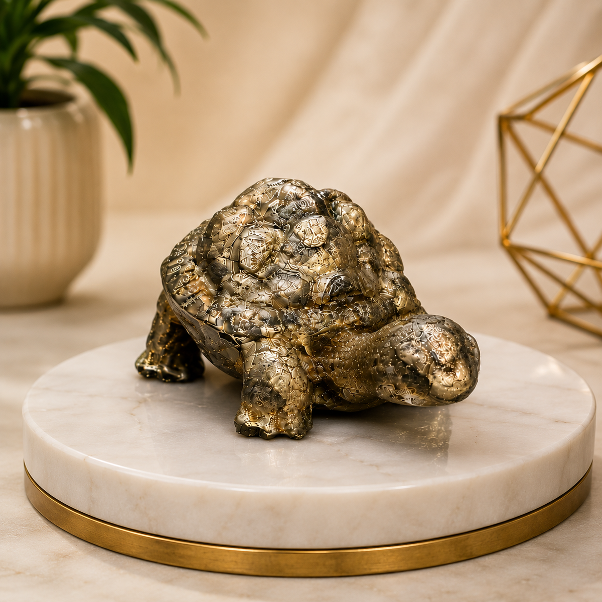 Premium Pyrite Vastu Tortoise Statue