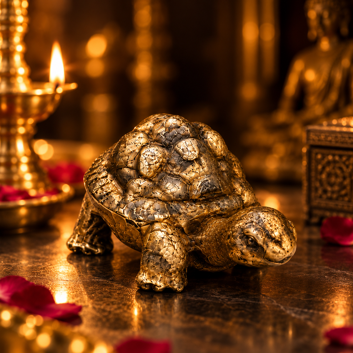 Premium Pyrite Vastu Tortoise Statue