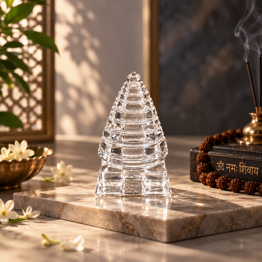 Clear Crystal Shree Yantra
