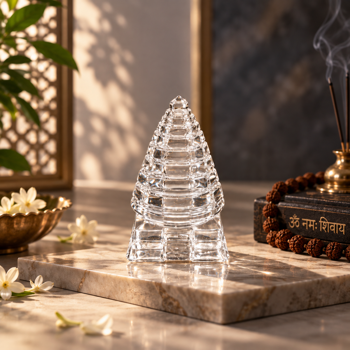 Clear Crystal Shree Yantra