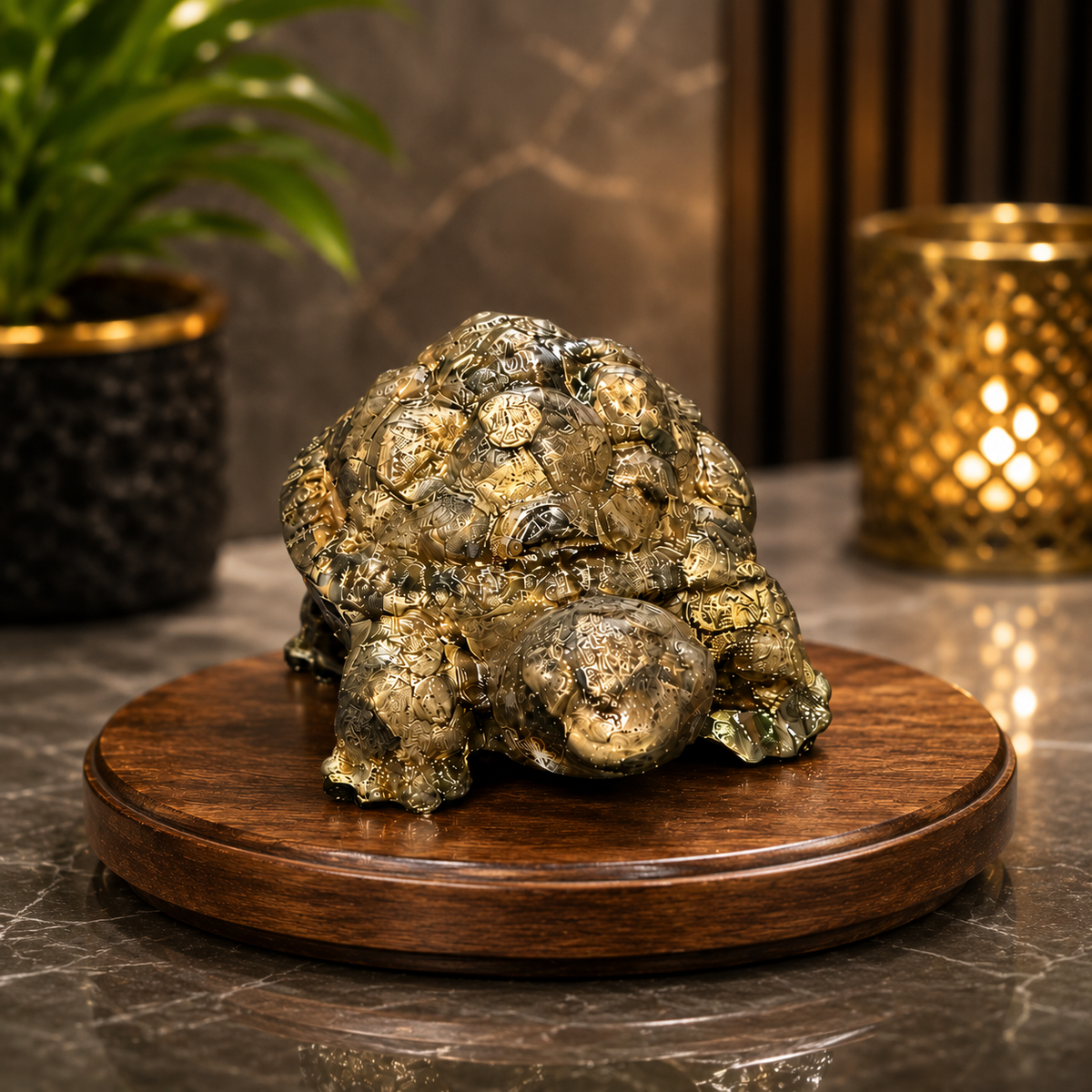 Premium Pyrite Vastu Tortoise Statue