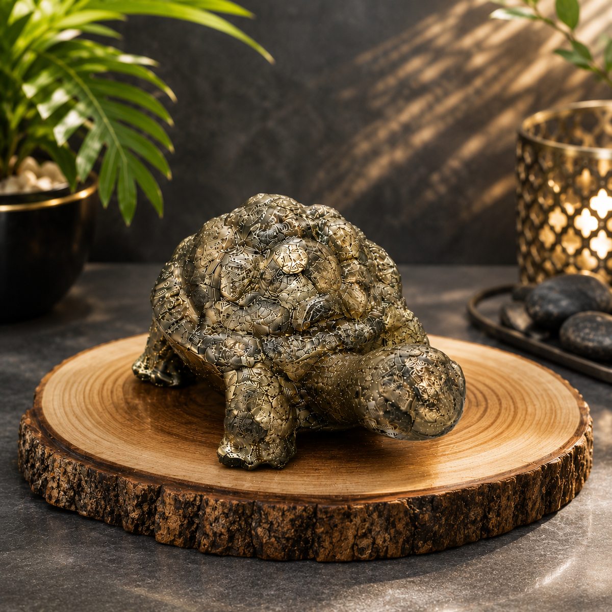 Premium Pyrite Vastu Tortoise Statue